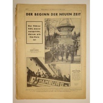 Dein Ja Dem Retter Deutschlands! Münсhener Illusterte Presse, 9. huhtikuuta 1938. Espenlaub militaria